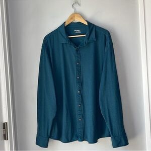UNTUCKit Performance Button Down Shirt Teal 3XL
